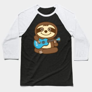Sloth Ukulele Baseball T-Shirt